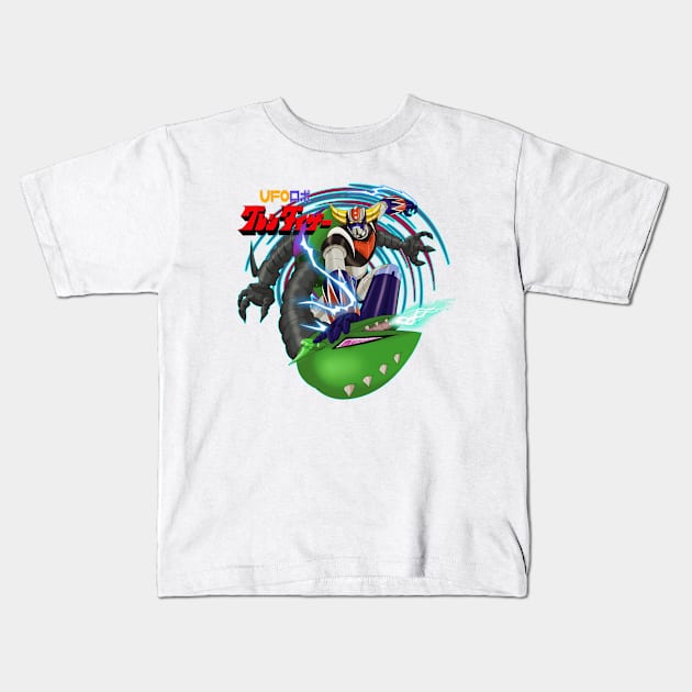 UFO Robot Grendizer Kids T-Shirt by Sheekman